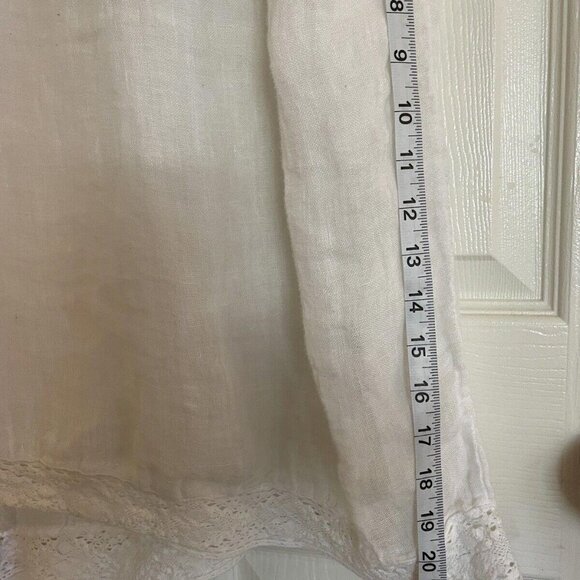 Women’s‎ Michael stars white linen top dress size medium m - Picture 12 of 13